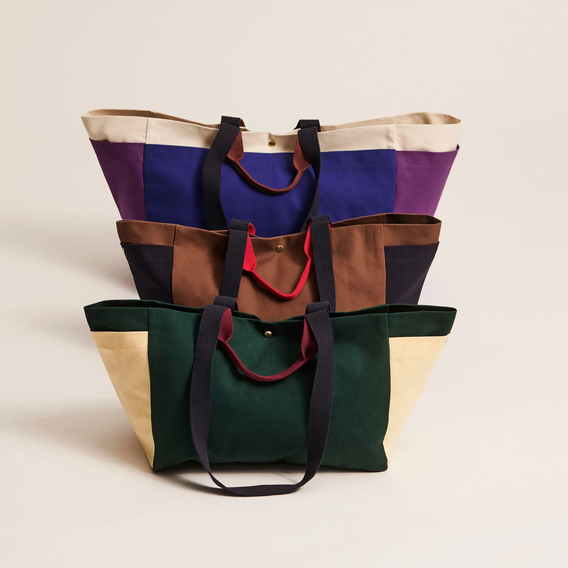 Weekend Bag Organic taske S, Brown multi HAY