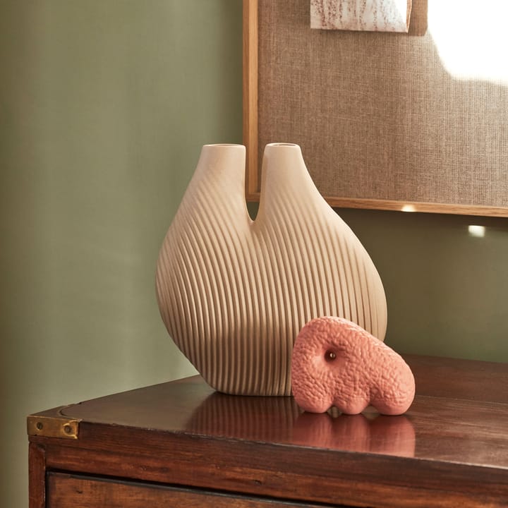 W&S Chamber vase, Light beige HAY