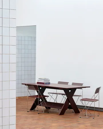 X-Line Indoor Outdoor stol - Iron red-hot galvaniseret - HAY