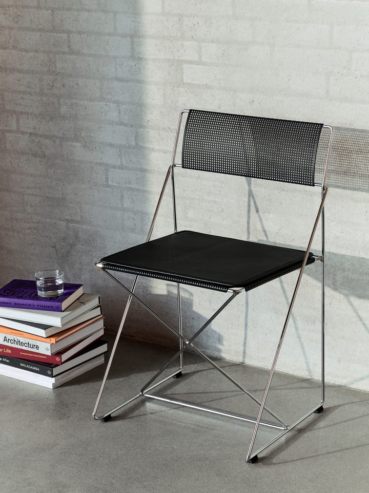 X-Line Indoor stolehynde, Black leather HAY