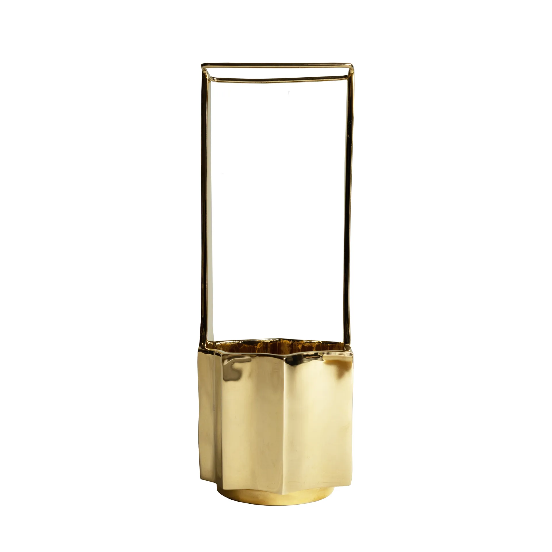 Ikebana vase 30 cm, Messing Hein Studio