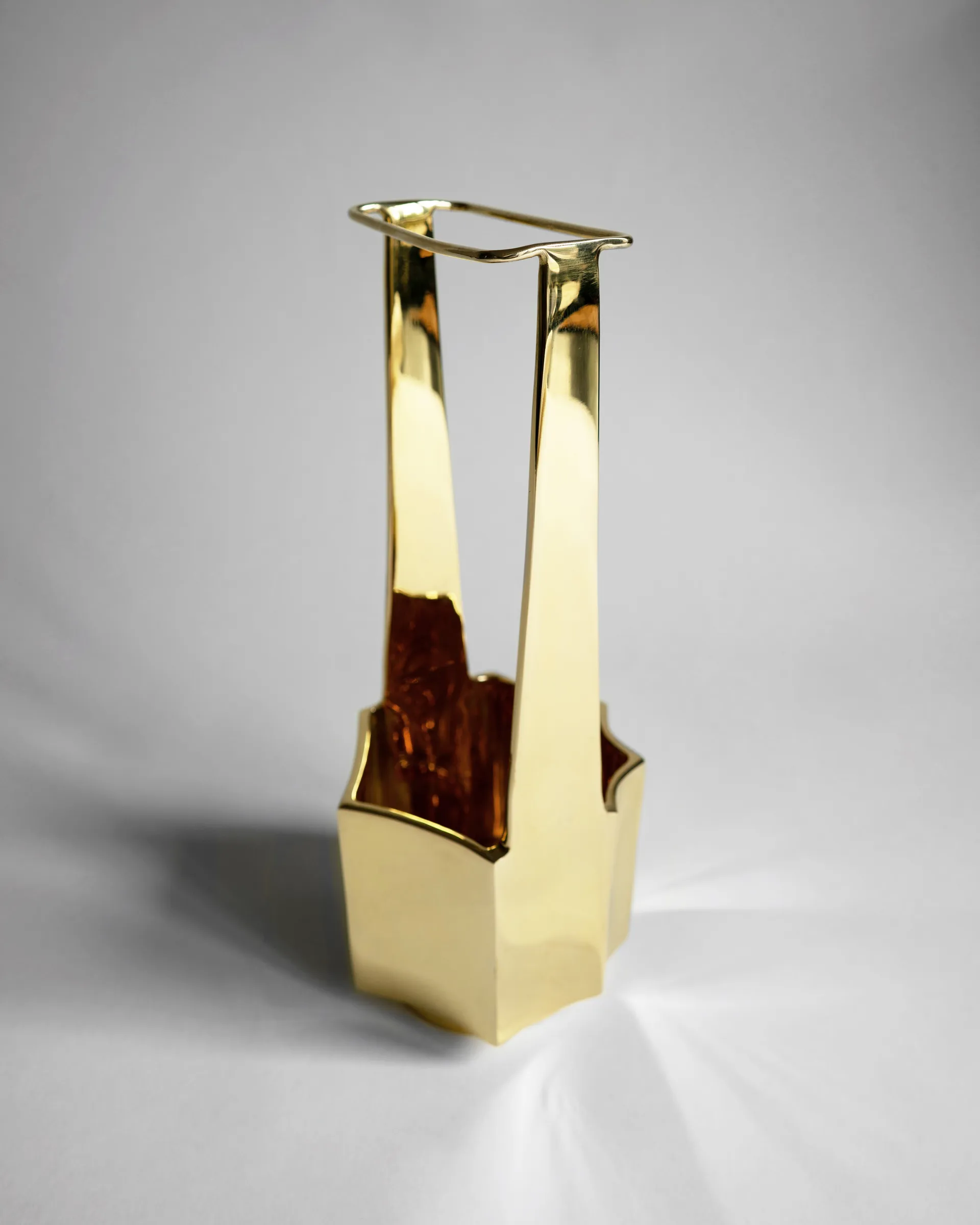 Ikebana vase 30 cm, Messing Hein Studio