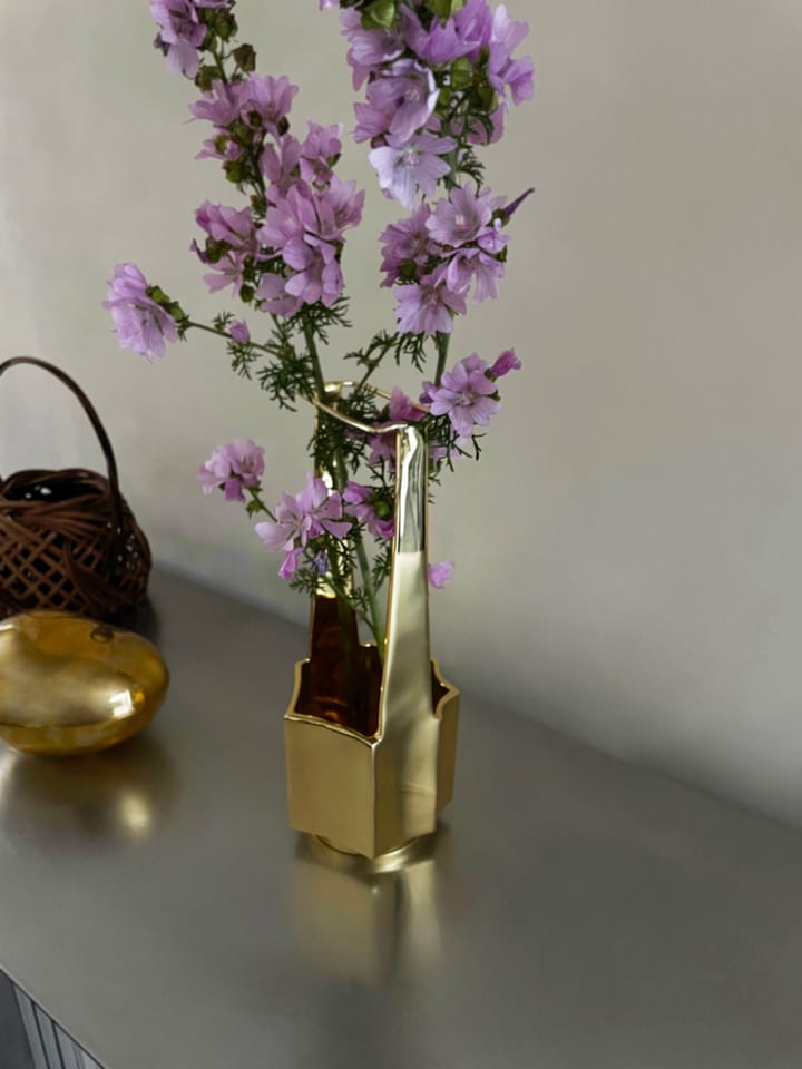 Ikebana vase 30 cm, Messing Hein Studio