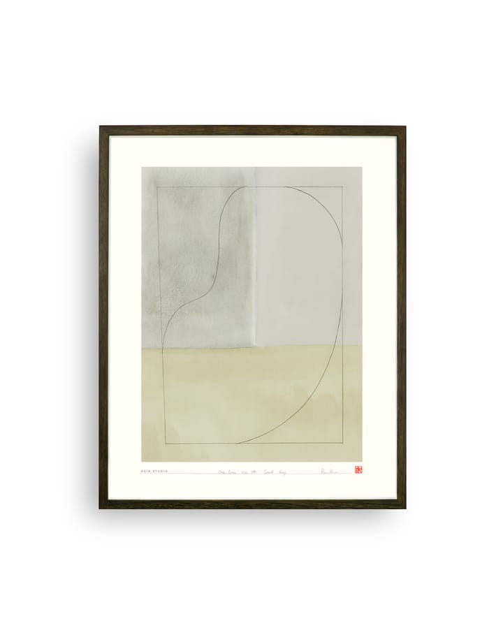 One Line plakat 40x50 cm - No. 04 - Hein Studio
