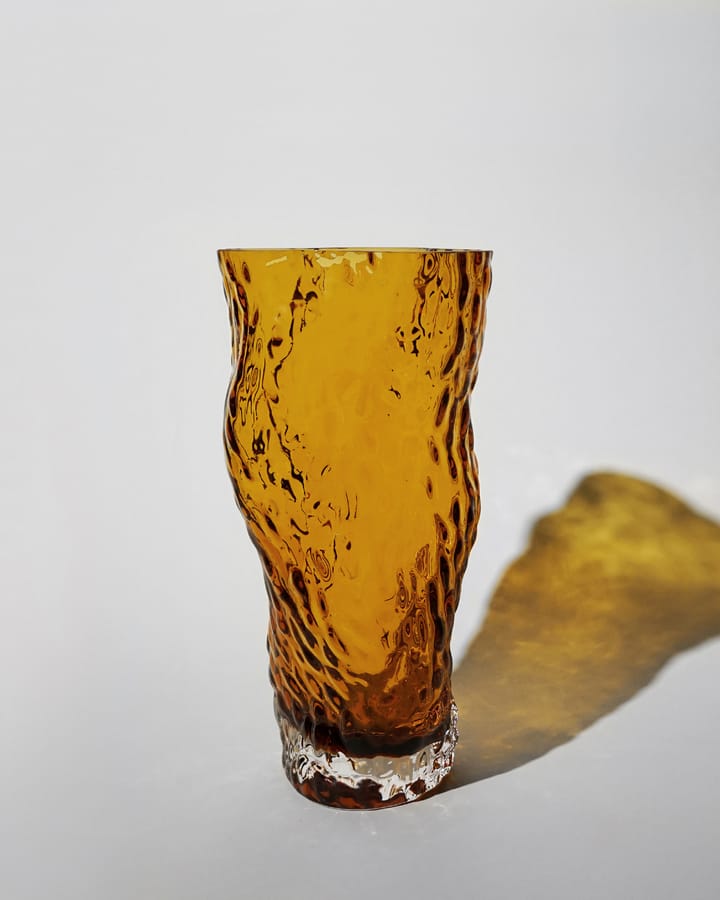 Ostrea Rock vase glas 30 cm - Amber - Hein Studio