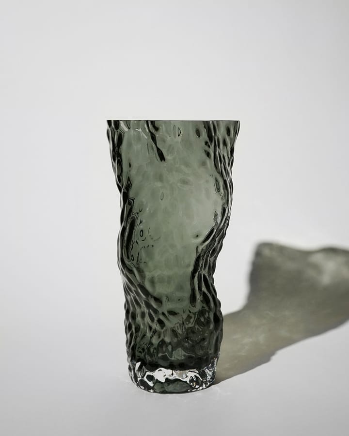 Ostrea Rock vase glas 30 cm - Midnight blue - Hein Studio