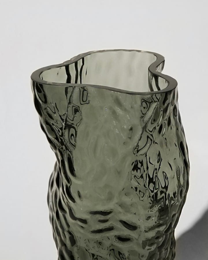 Ostrea Rock vase glas 30 cm - Midnight blue - Hein Studio