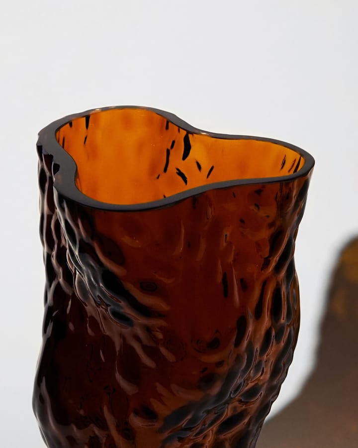 Ostrea Rock vase glas 30 cm - Rust - Hein Studio