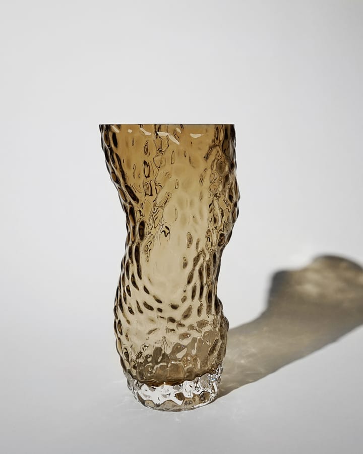 Ostrea Rock vase glas 30 cm - Smoke - Hein Studio