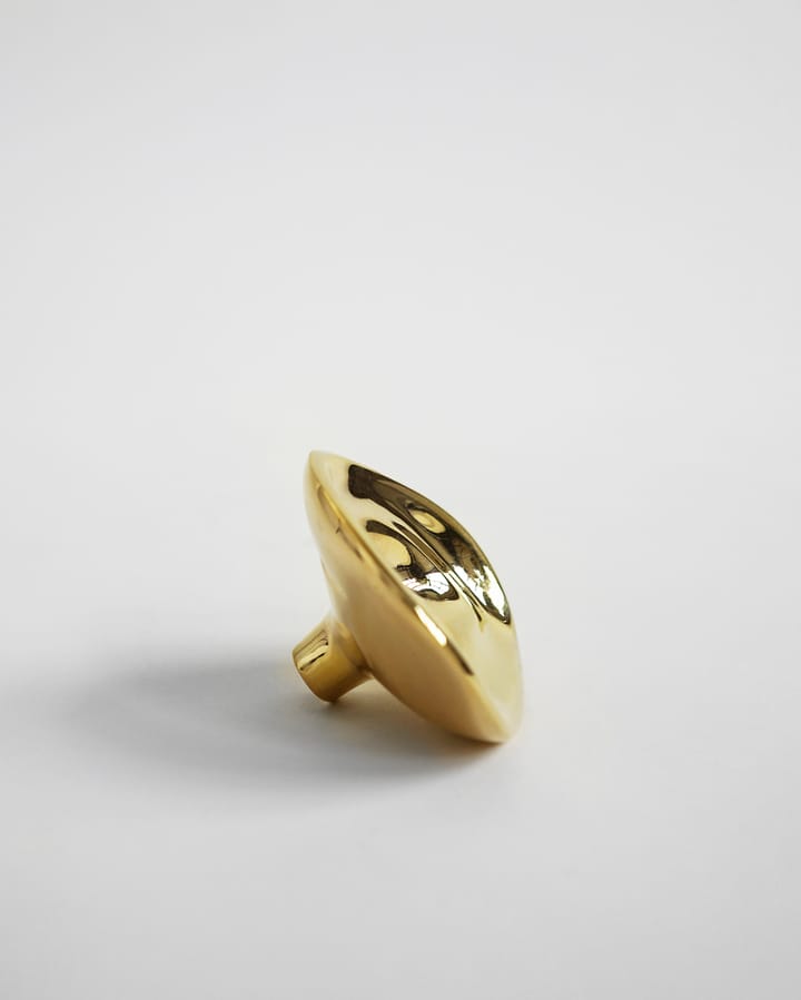 Ripple no. 01 lille knop, Brass Hein Studio