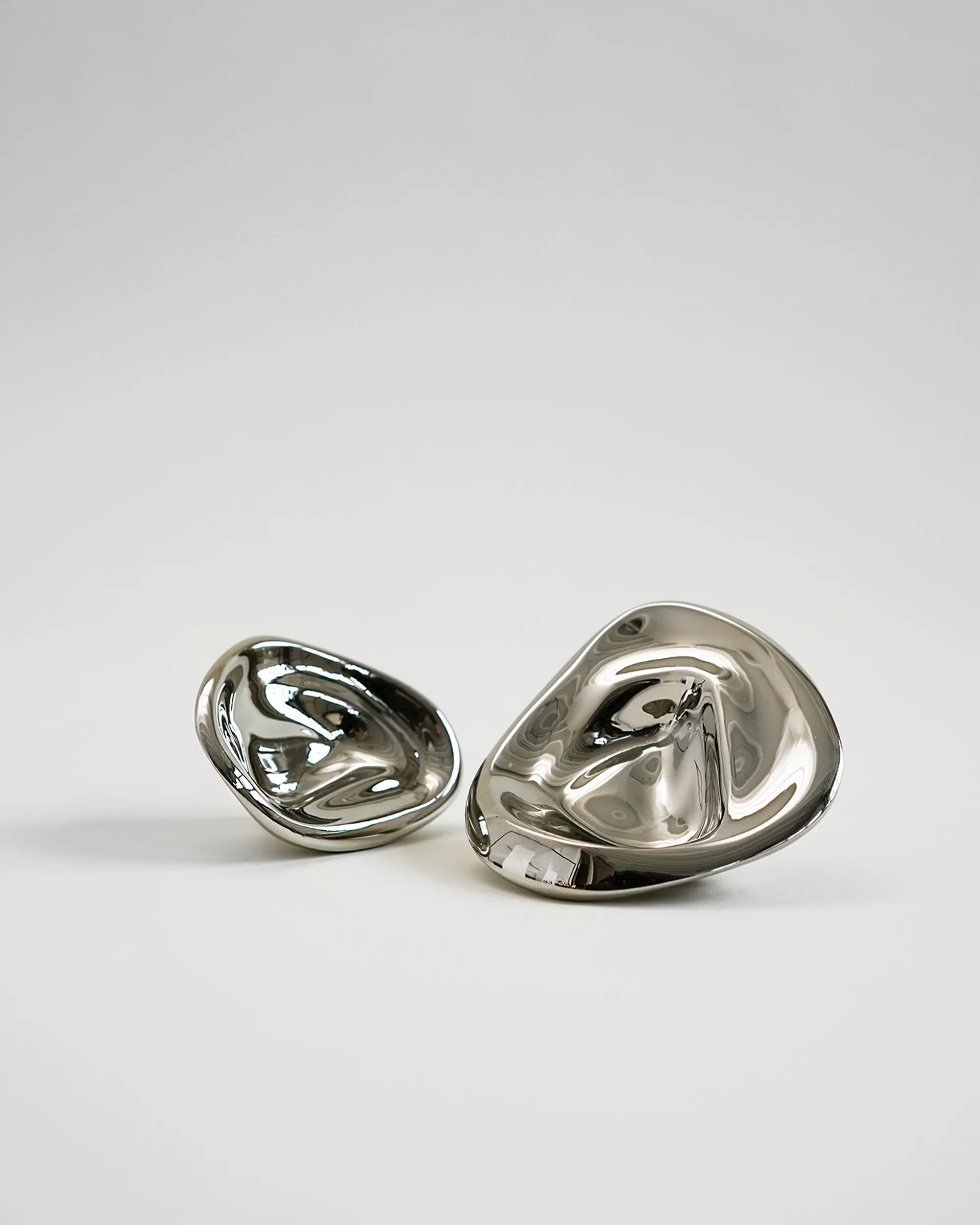Ripple no. 01 lille knop, Chrome Hein Studio