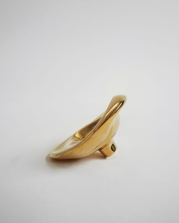 Ripple no. 02 stor knop - Brass - Hein Studio