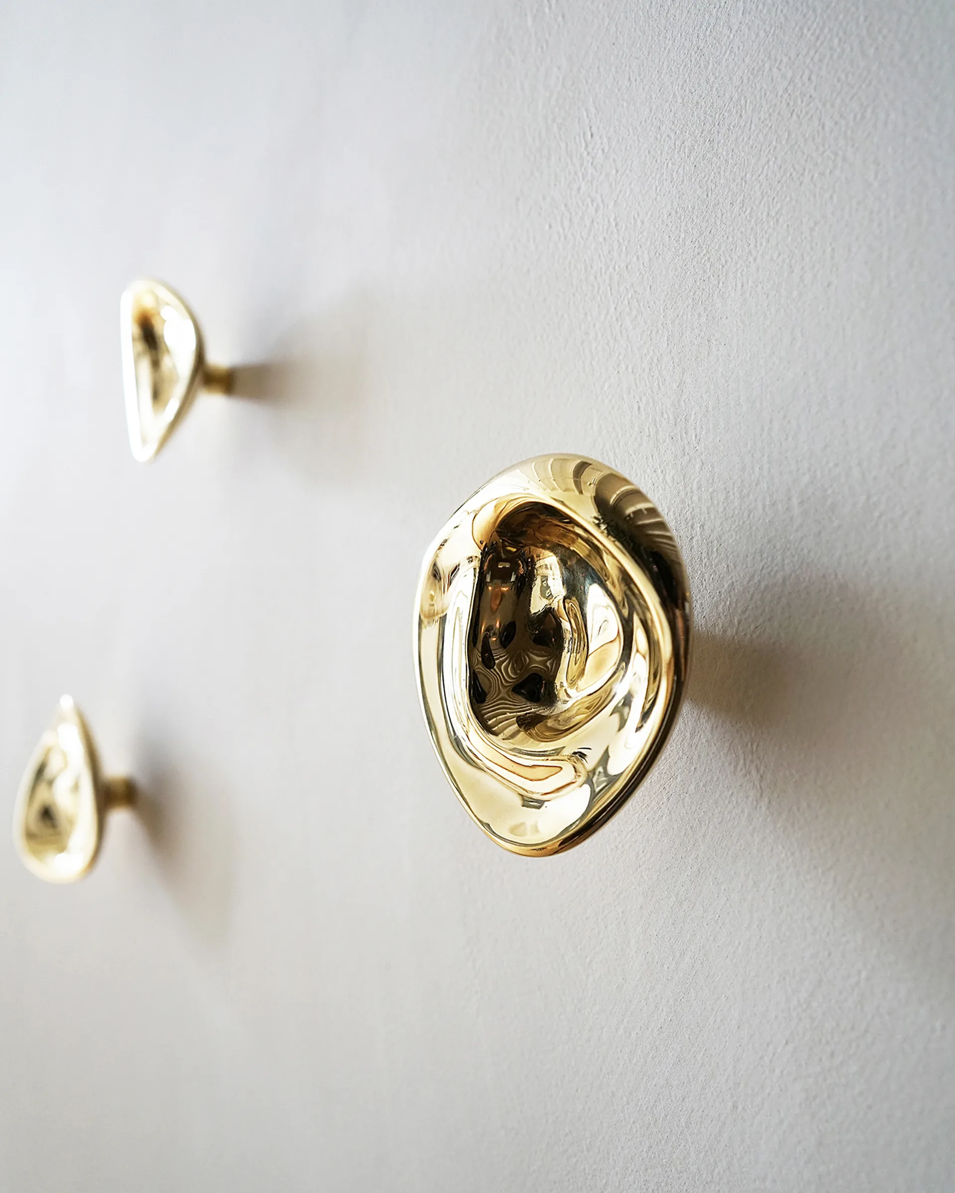 Ripple no. 02 stor knop, Brass Hein Studio