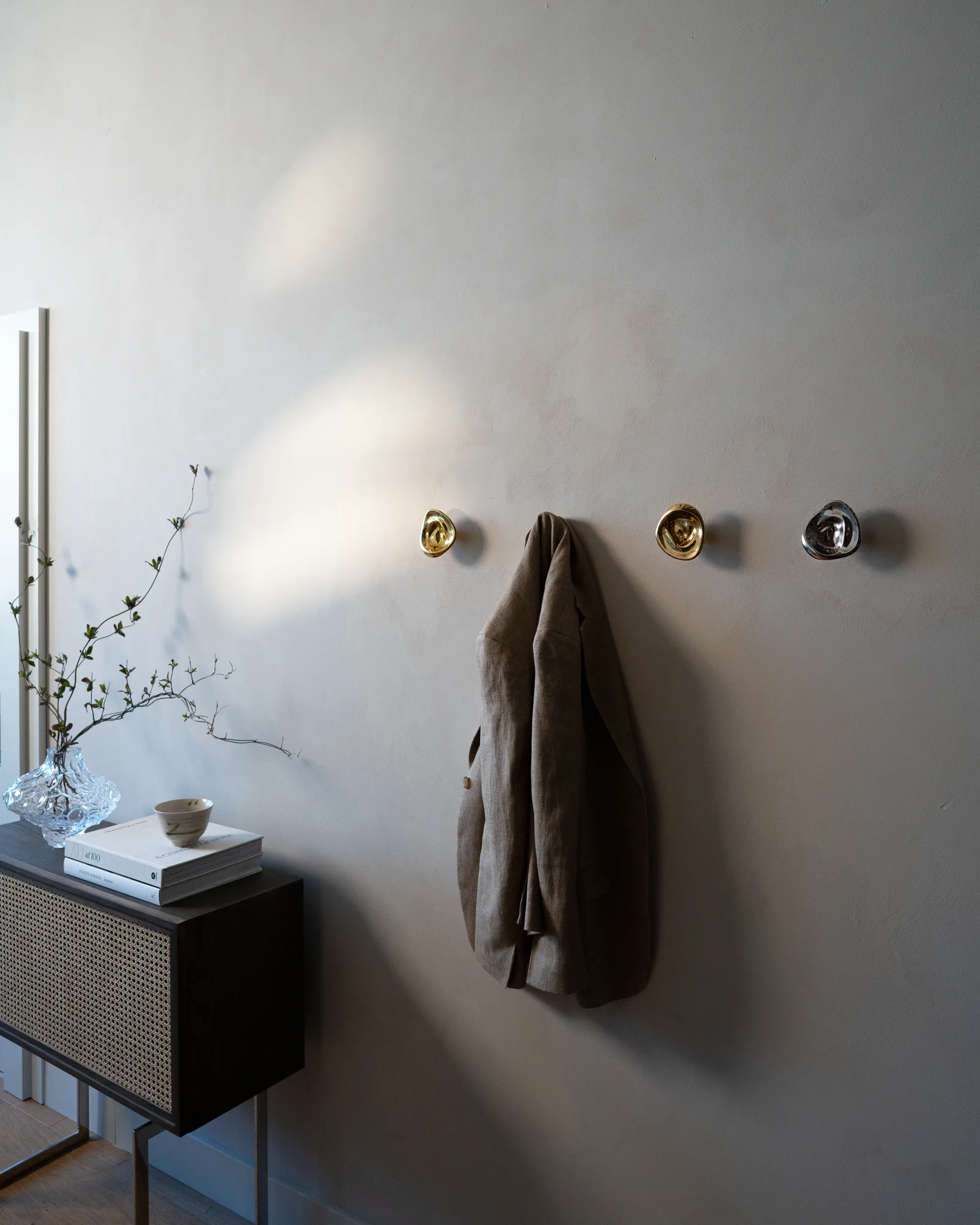 Ripple no. 02 stor knop, Chrome Hein Studio