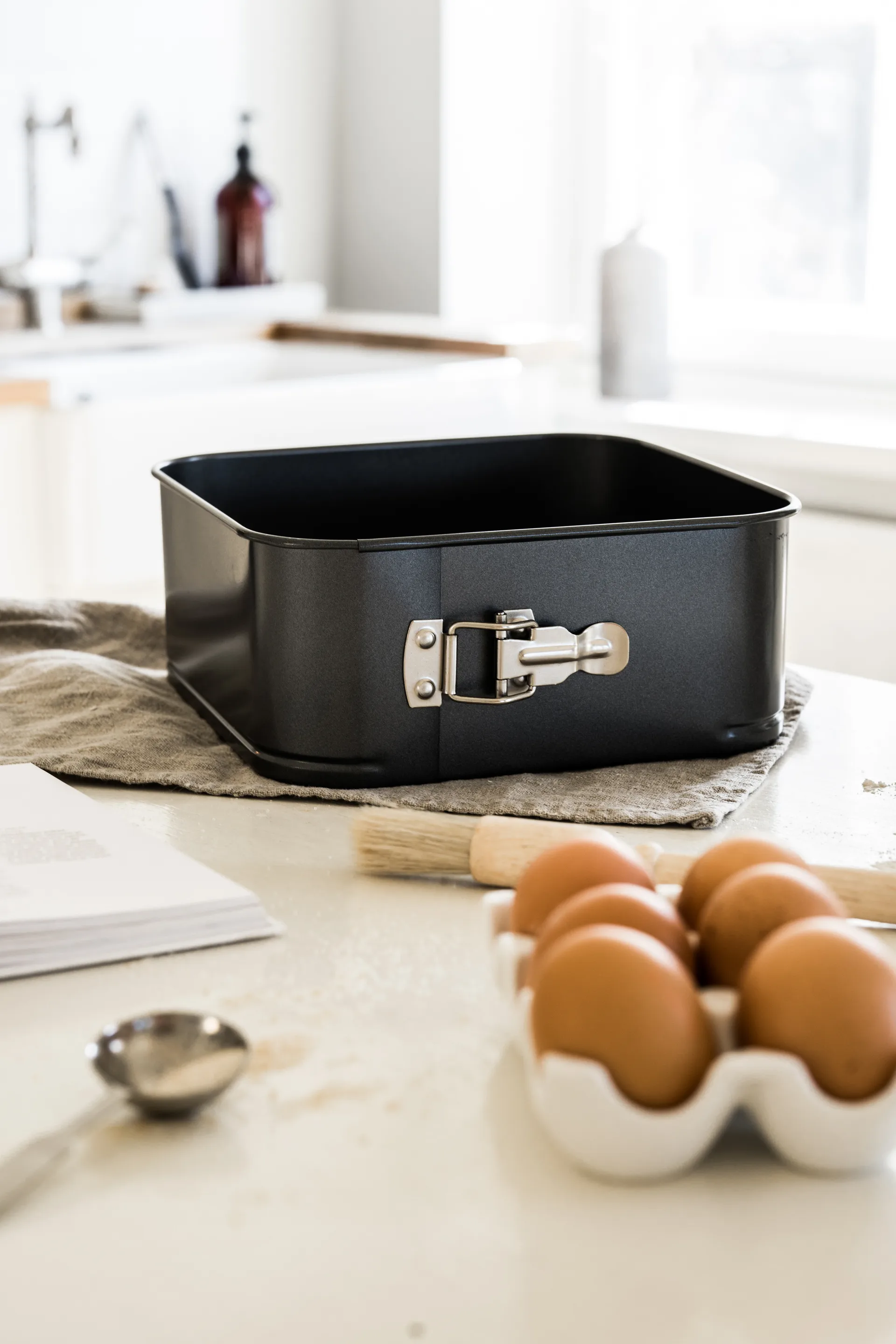 Heirol kvadratisk springform ekstra høj, 24x24 cm Heirol