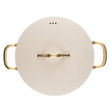 Heirol Royal Pearl gryde med låg Ø28 cm - Hvid-guld - Heirol