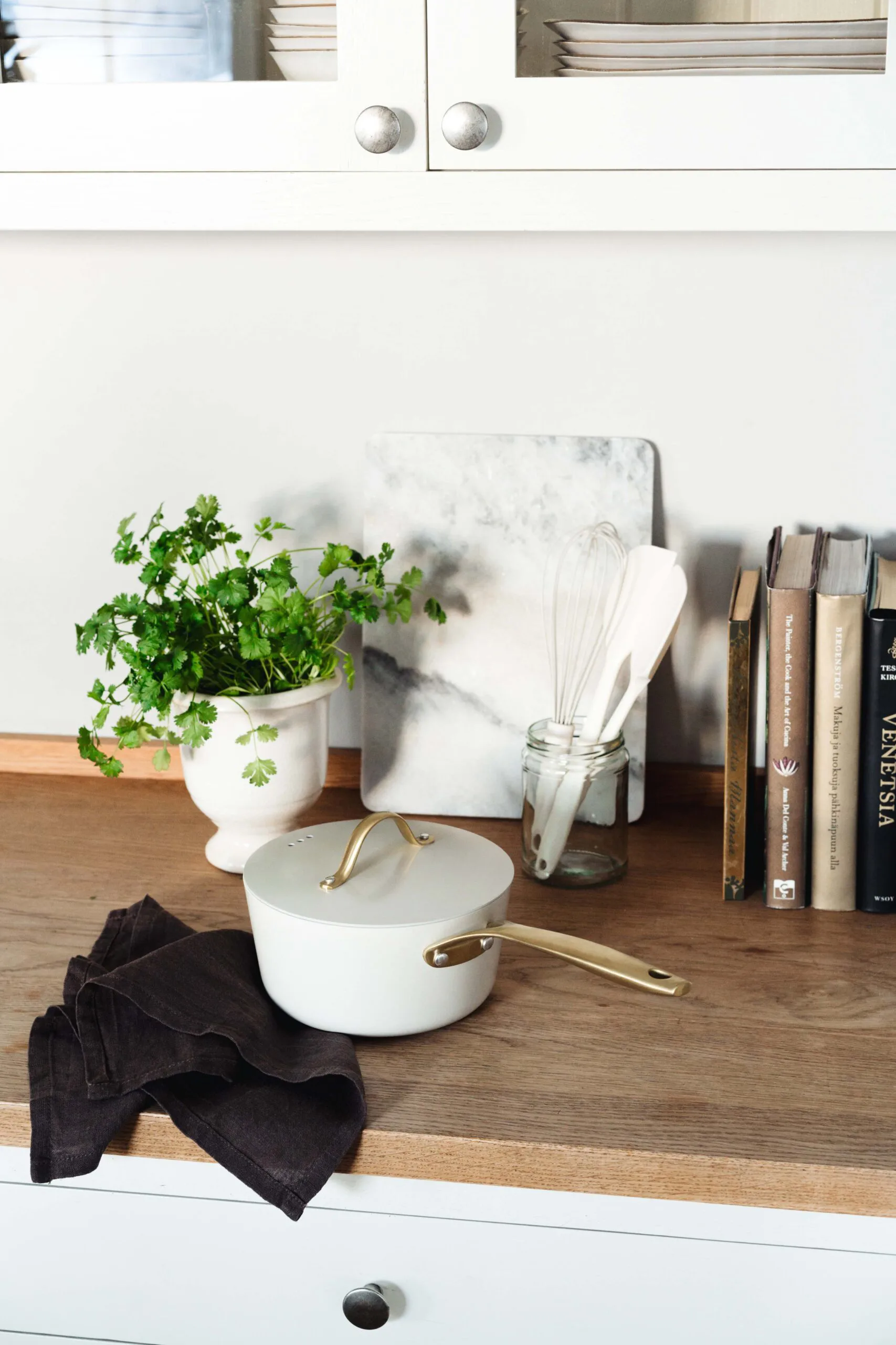 Heirol Royal Pearl kasserolle med låg Ø18 cm, Hvid-guld Heirol