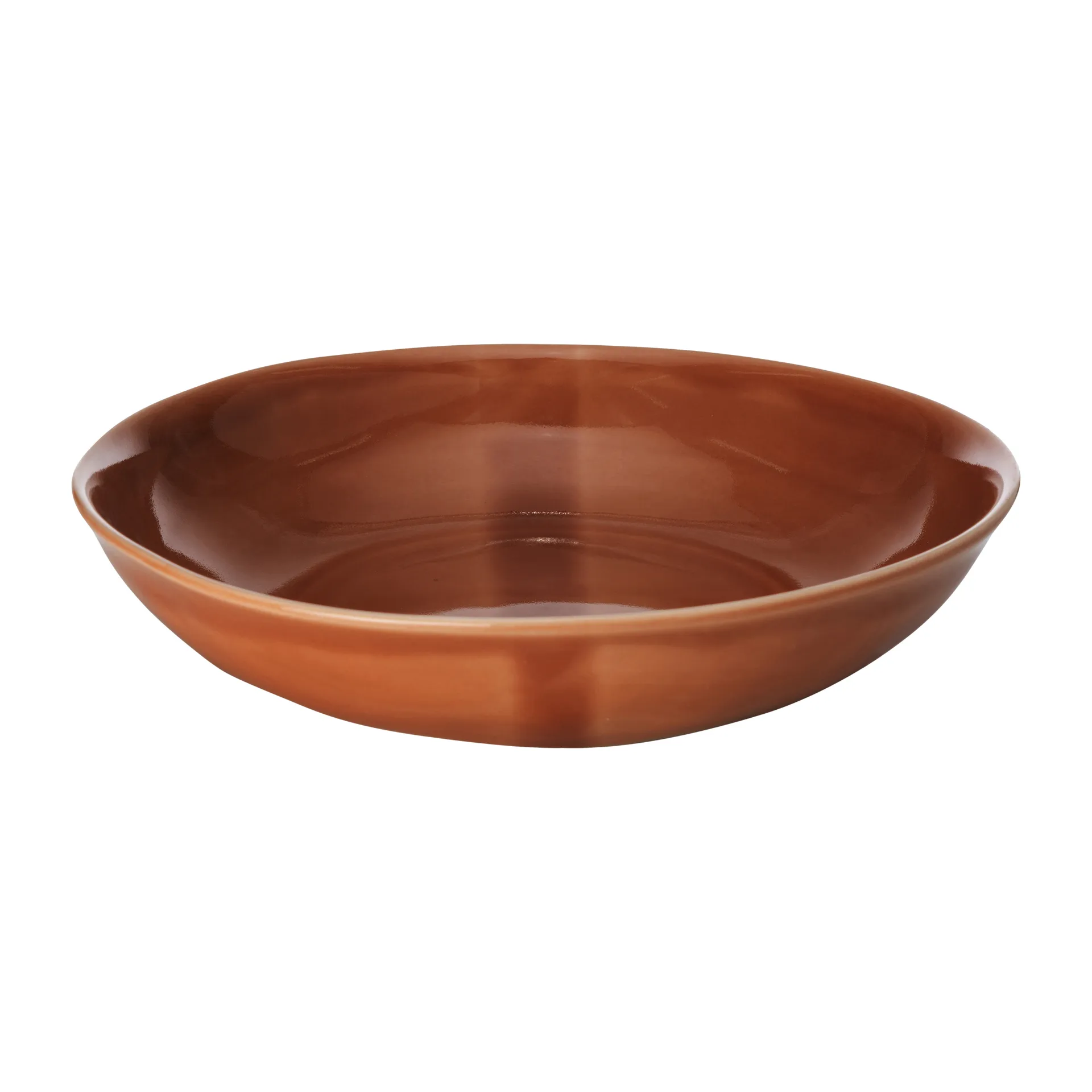 Heirol x Nosse Smooth dyb tallerken Ø28 cm, Terracotta Heirol