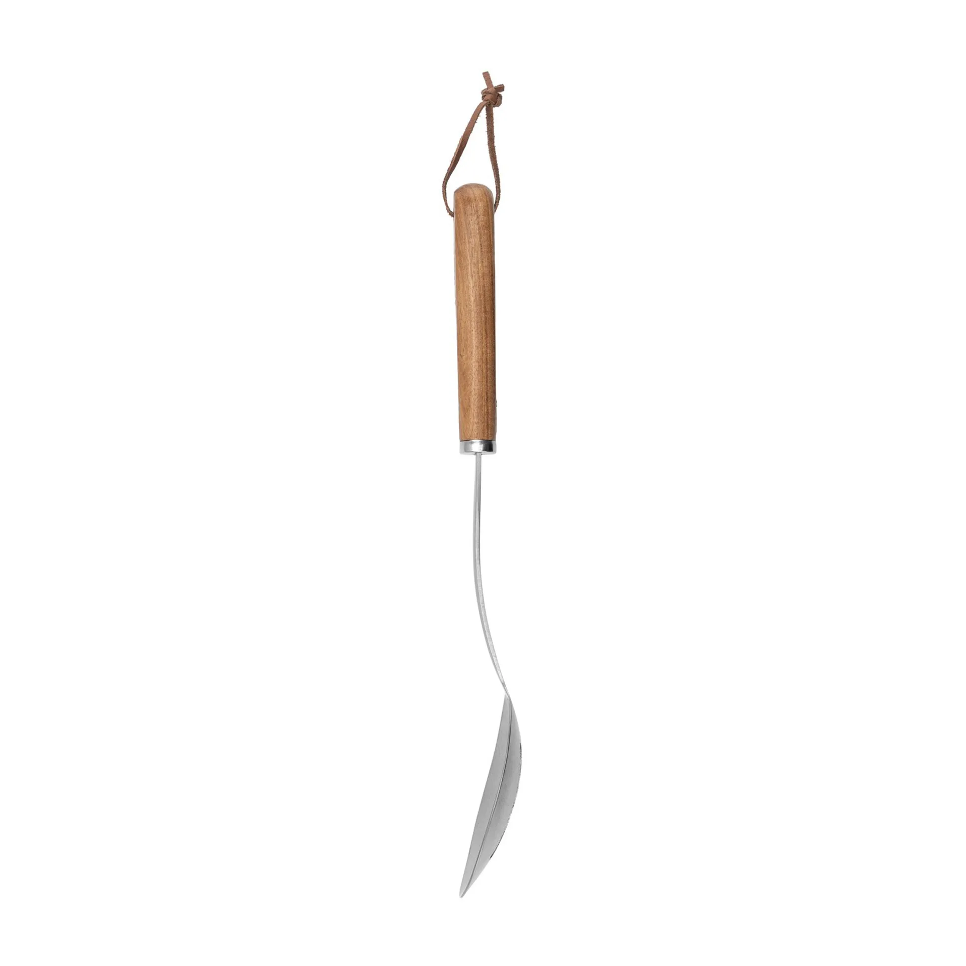 Rustfri slidset serveringsske 34 cm, Bøg Heirol