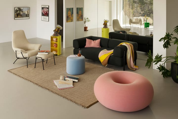 Boa puf Ø114 cm, Cotton candy Hem