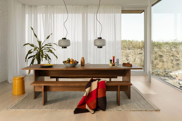 Bookmatch spisebord 220 cm, Valnød Hem