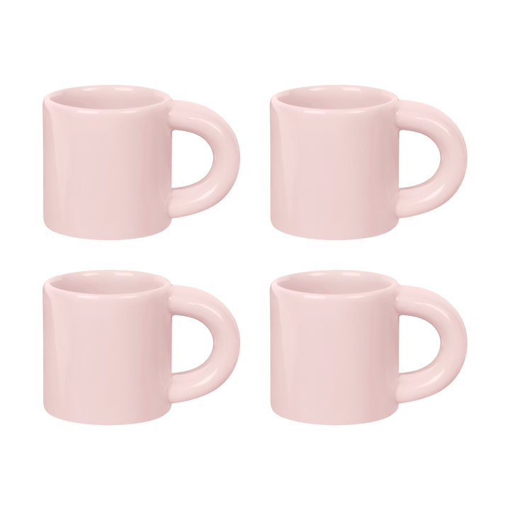 Bronto espressokop 10 cl 4-pak - Pink - Hem