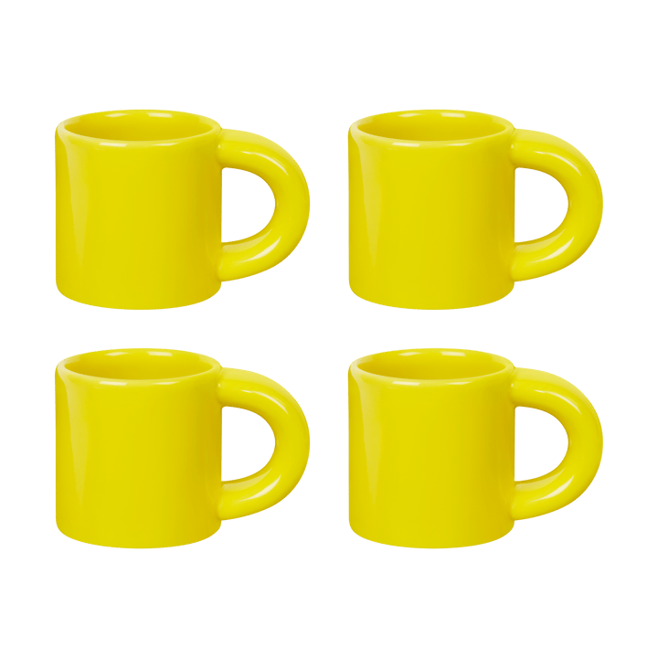 Bronto espressokop 10 cl 4-pak - Yellow - Hem