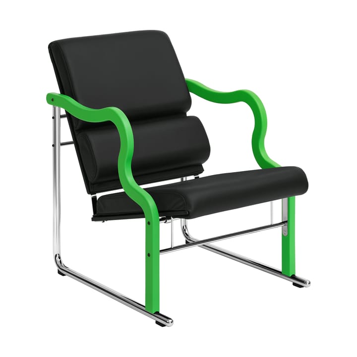 Experiment 501 loungelænestol - Green-black leather - Hem
