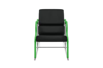 Experiment 501 loungelænestol - Green-black leather - Hem