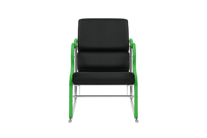 Experiment 501 loungelænestol, Green-black leather Hem