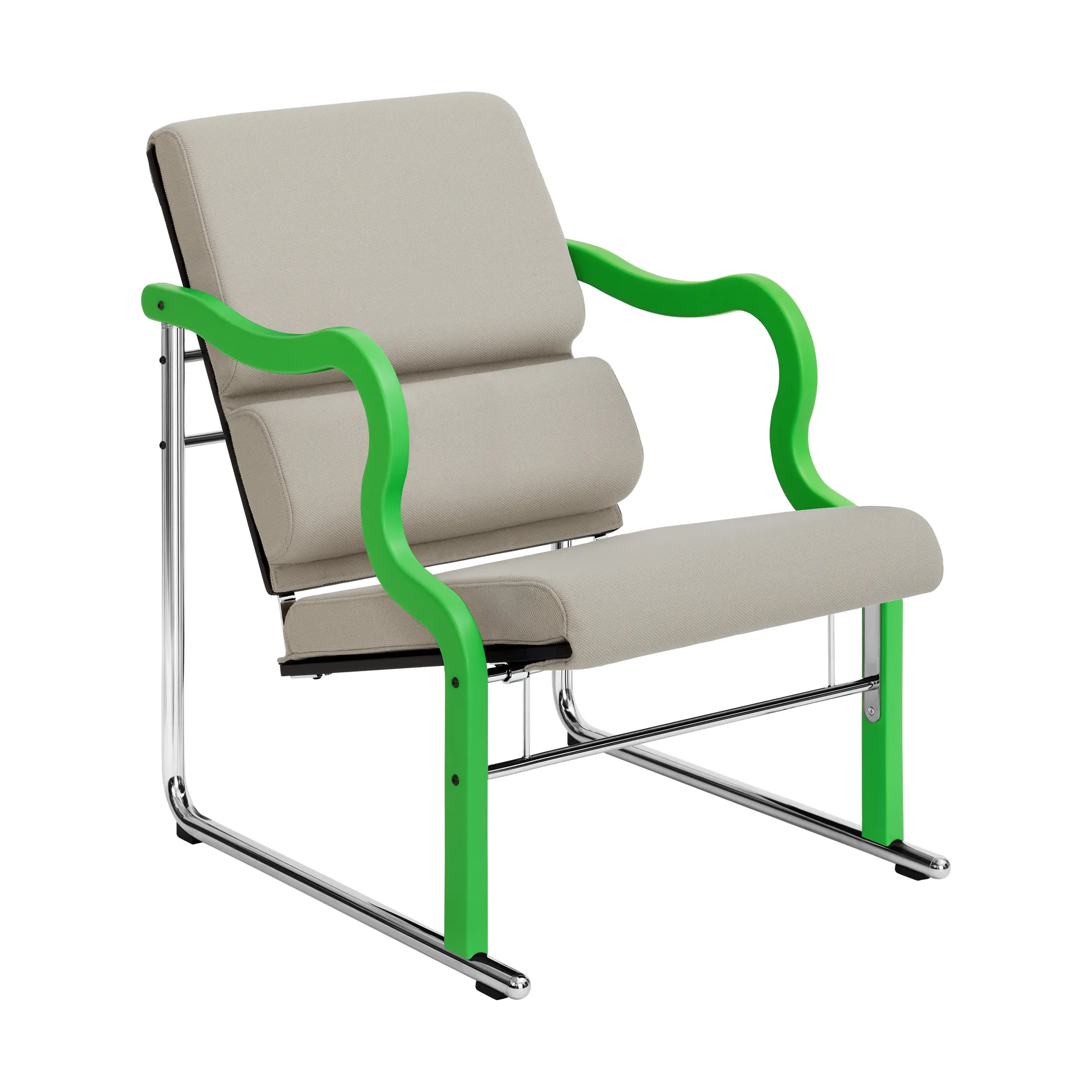 Experiment 501 loungelænestol, Green-light beige Hem