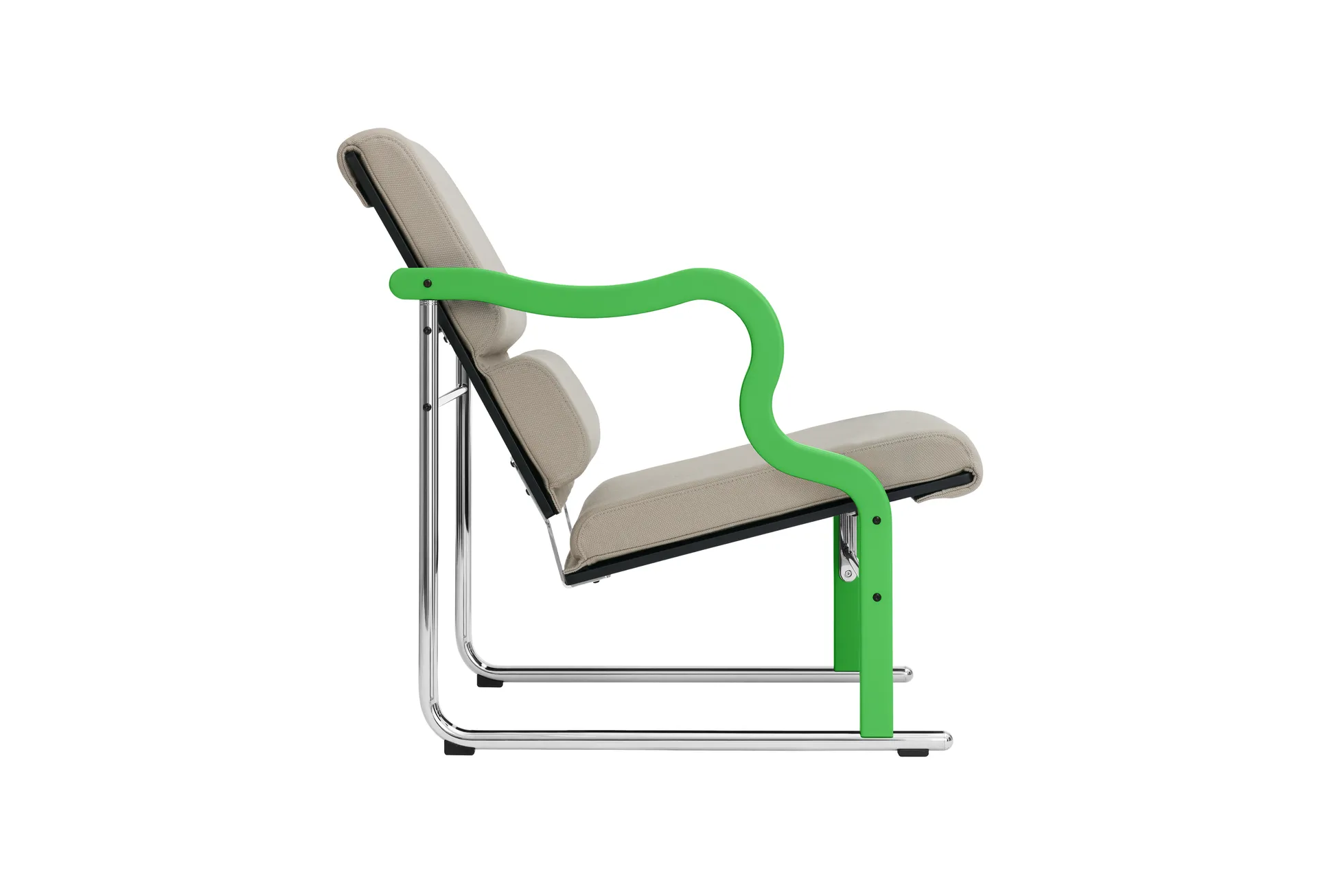 Experiment 501 loungelænestol, Green-light beige Hem