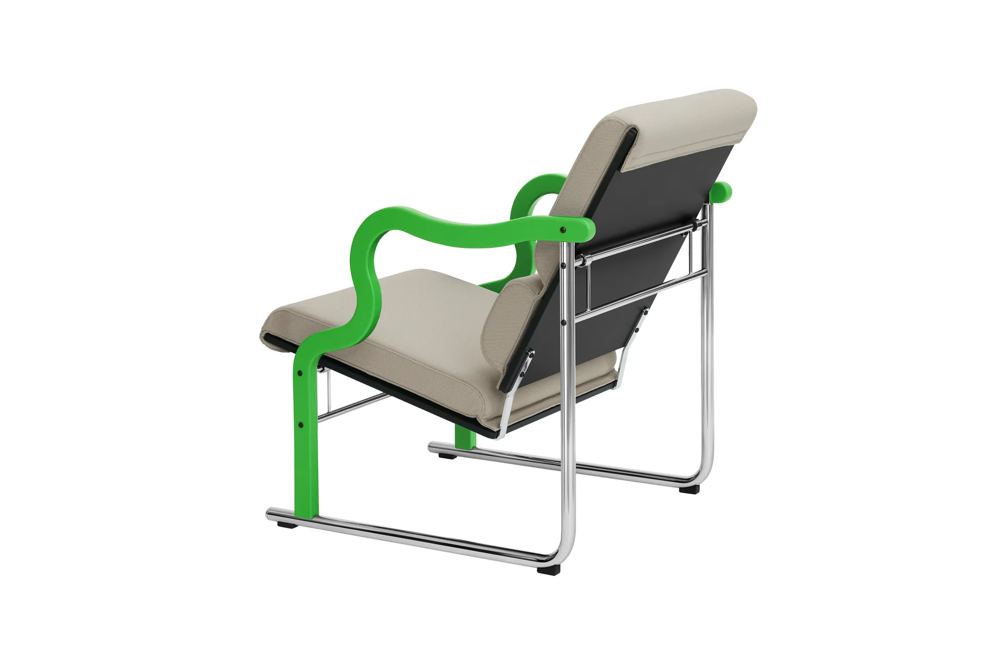 Experiment 501 loungelænestol, Green-light beige Hem