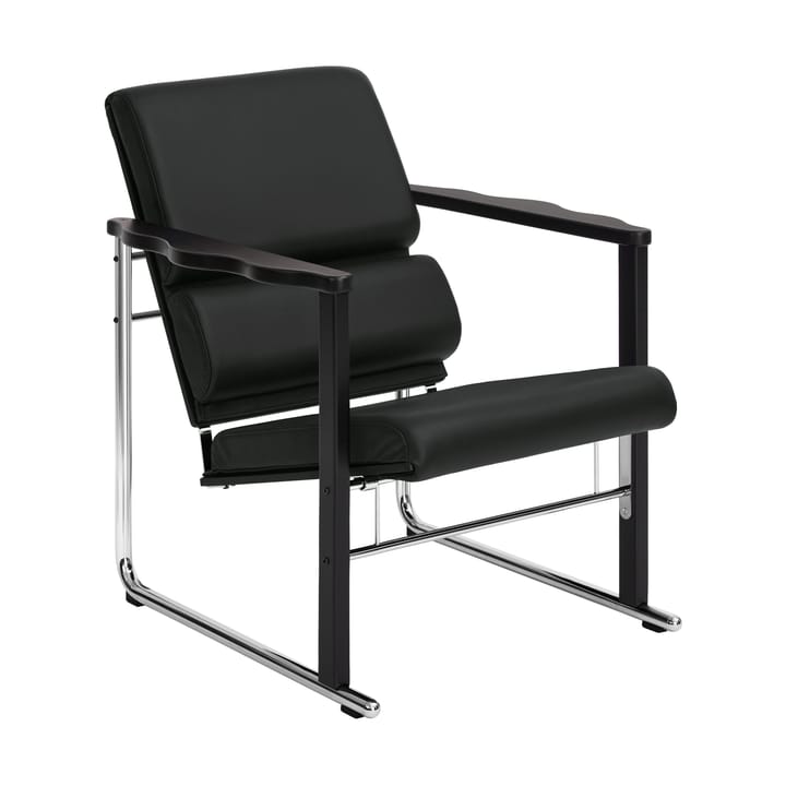 Experiment 502 loungelænestol - Black-black leather - Hem