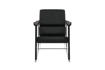 Experiment 502 loungelænestol - Black-black leather - Hem