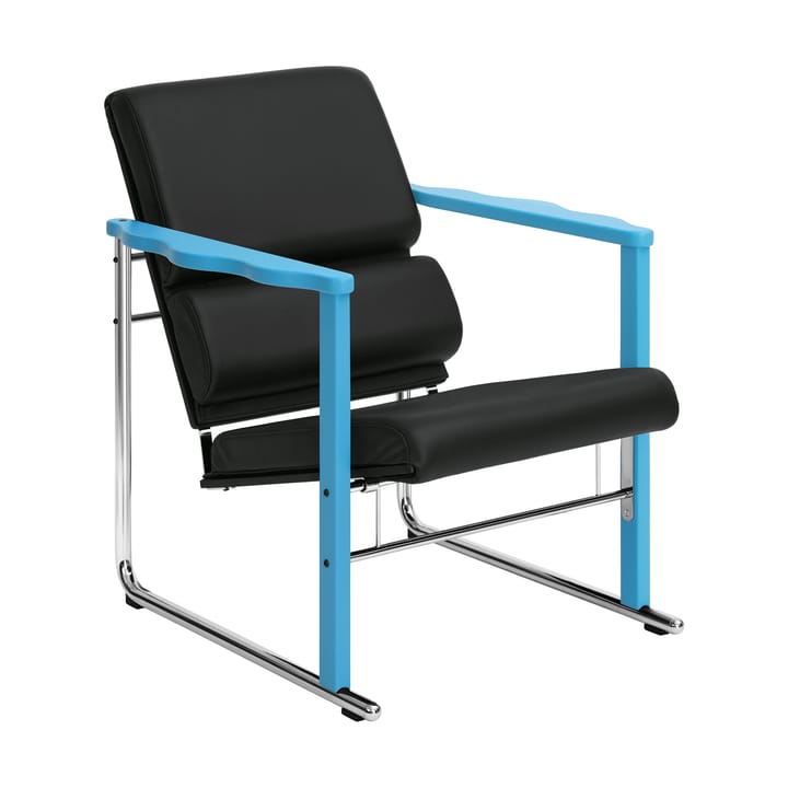 Experiment 502 loungelænestol - Blue-black leather - Hem