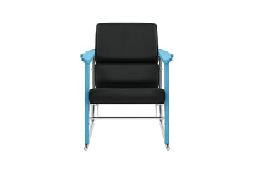 Experiment 502 loungelænestol - Blue-black leather - Hem
