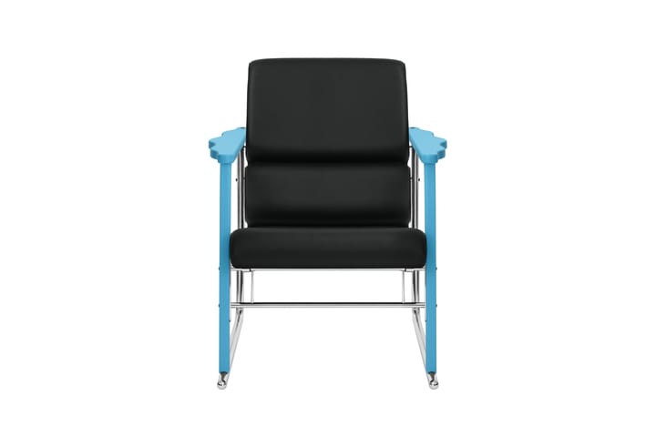 Experiment 502 loungelænestol, Blue-black leather Hem