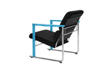 Experiment 502 loungelænestol - Blue-black leather - Hem