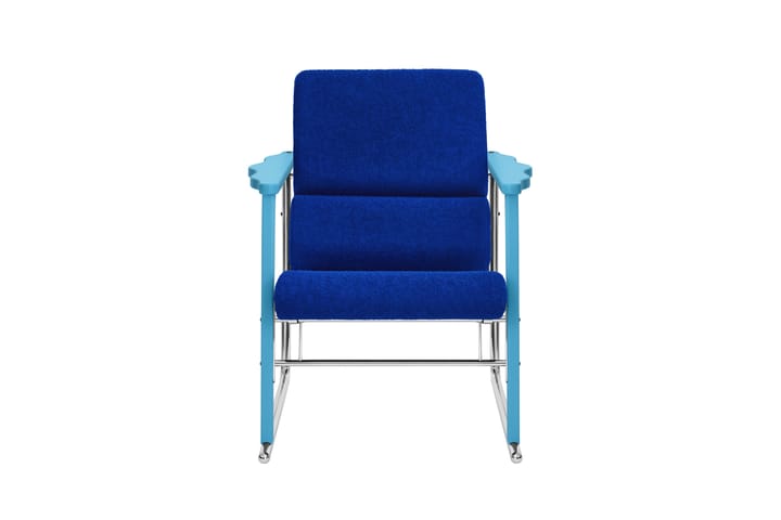 Experiment 502 loungelænestol, Blue-ultramarine Hem