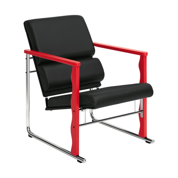 Experiment 503 loungelænestol - Red-black leather - Hem