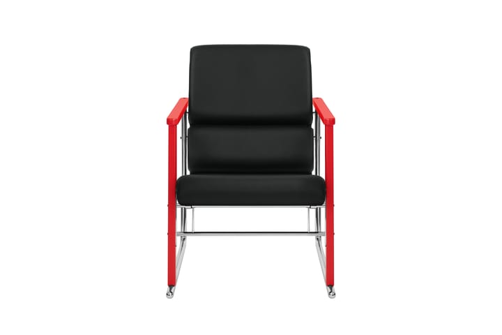 Experiment 503 loungelænestol, Red-black leather Hem