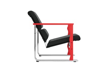 Experiment 503 loungelænestol - Red-black leather - Hem