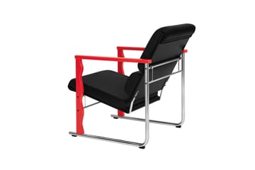 Experiment 503 loungelænestol - Red-black leather - Hem