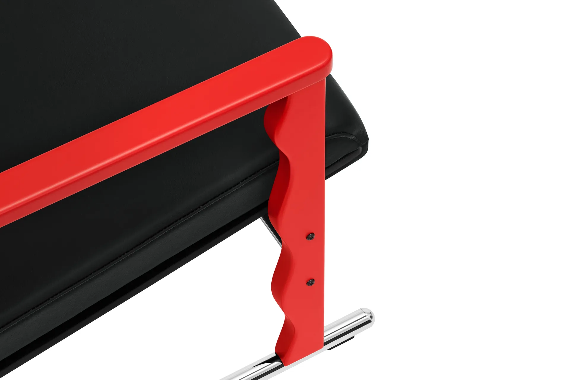 Experiment 503 loungelænestol, Red-black leather Hem