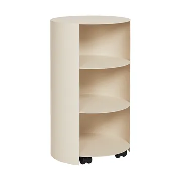 Hide piedestal Ø38x68 cm - Light ivory textured - Hem