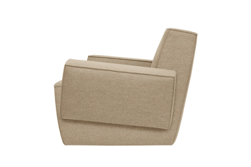 Hunk loungelænestol med armlæn - Beige - Hem