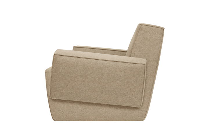 Hunk loungelænestol med armlæn, Beige Hem