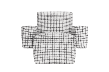 Hunk loungelænestol med armlæn - Checkered black/white - Hem