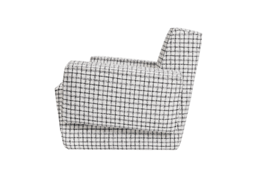 Hunk loungelænestol med armlæn - Checkered black/white - Hem